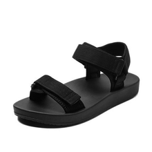 Load image into Gallery viewer, Light Pink And Black Flatform Sandals